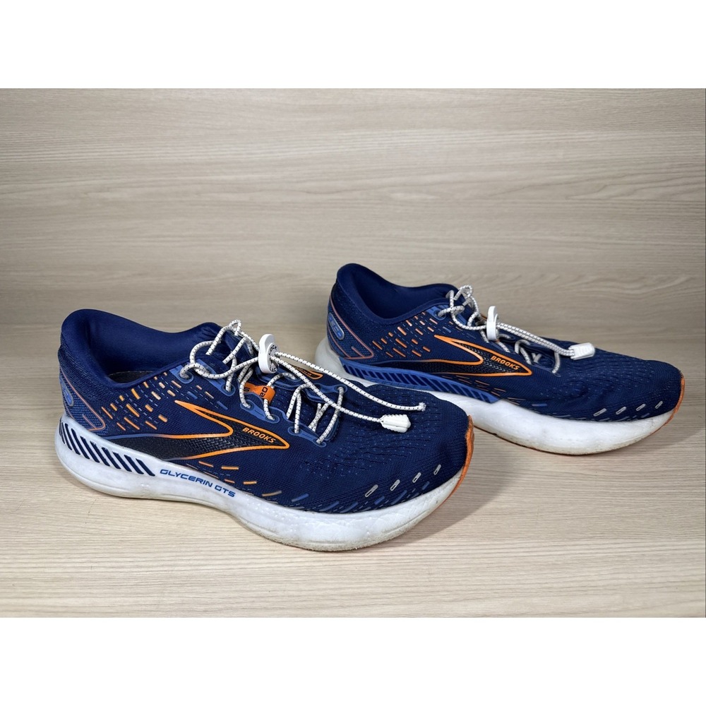 Brooks Glycerin GTS 20 Men's 10EE (2E) Blue Athletic Running Sneakers Shoes